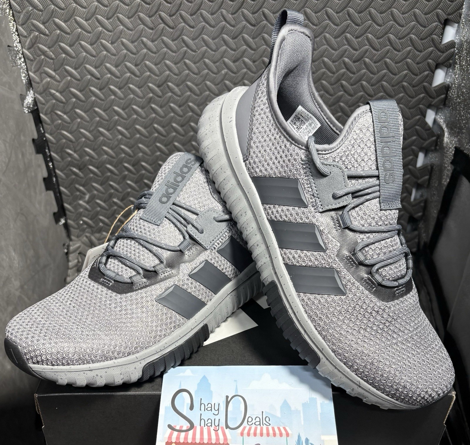 adidas Kaptir 4.0 Grey Carbon MENs Size 12 NEW W Box/Tag FREESHIP JR8529
