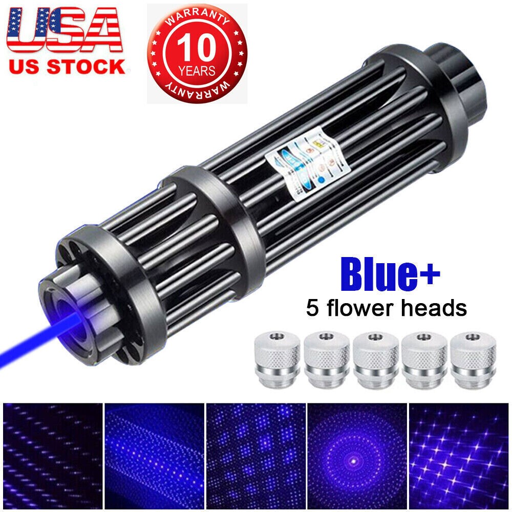 450nm Blue Laser Pointer Pen Visible Beam Light Zoom Focus Lazer New
