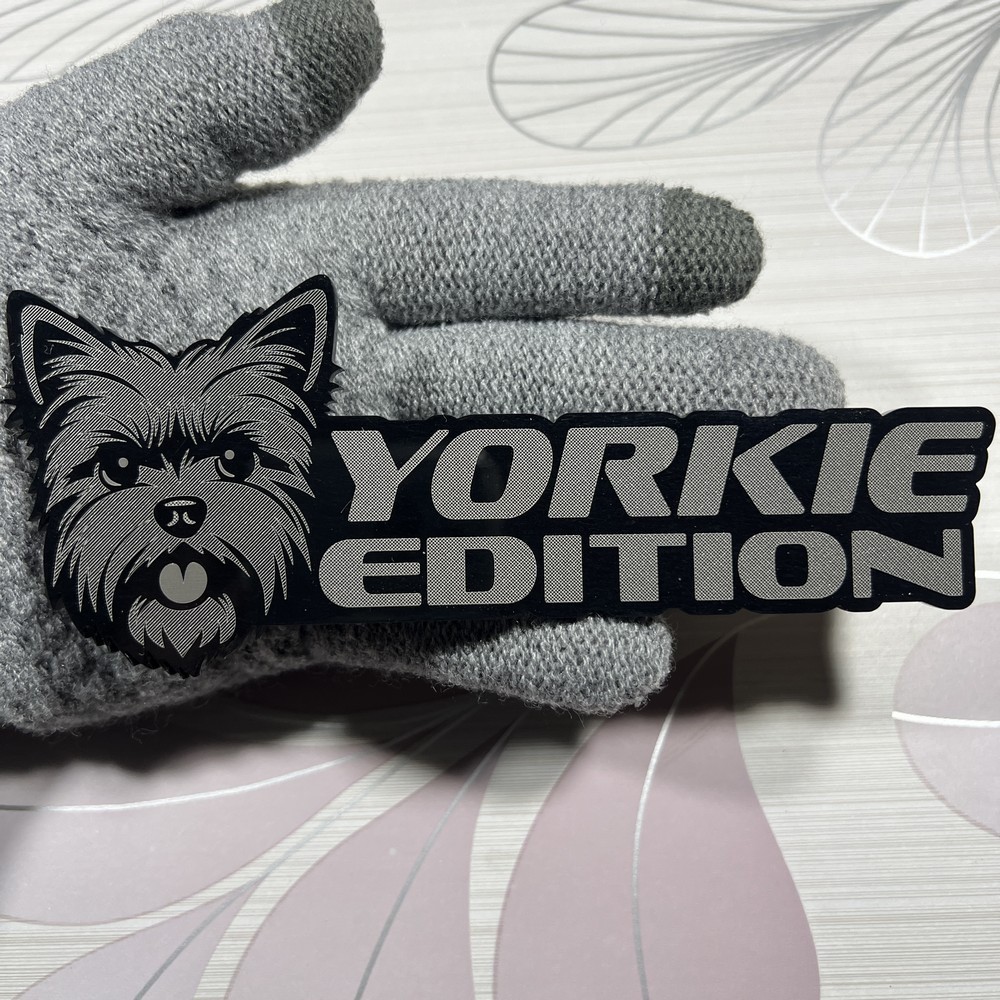 Yorkshire Terrier Badge Emblem Yorkie Edition, Doggy Dog Car Badge Truck Emblem Yorkshire Terrier Badge Emblem Yorkie Edition, Doggy Dog Car Badge Truck Emblem