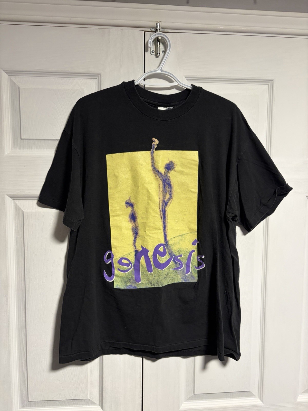Vintage 1992 Genesis World Tour Band T-shirt Mens XL Single Stitch Black USA Vintage 1992 Genesis World Tour Band T-shirt Mens XL Single Stitch Black USA
