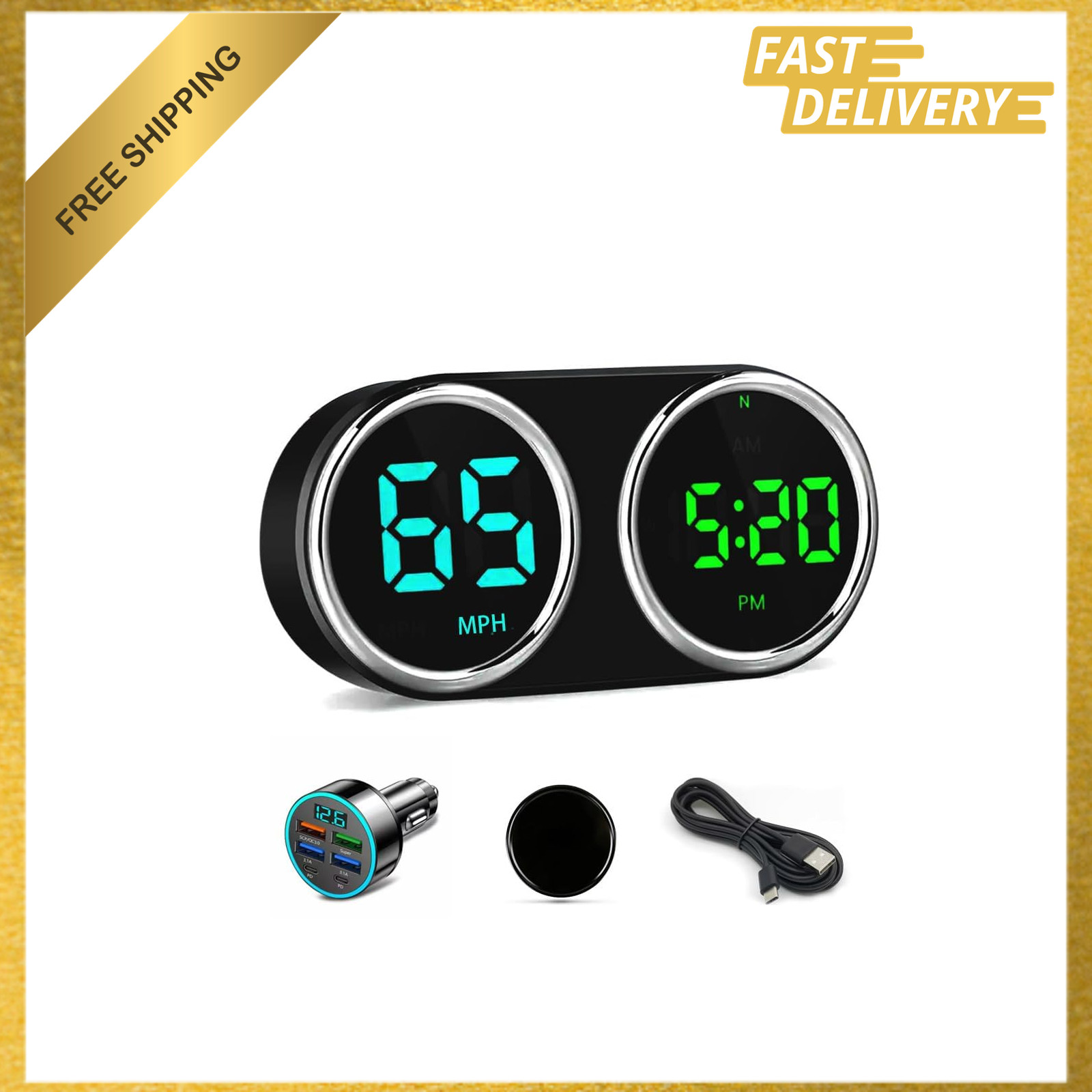 GPS Heads Up Display for Cars Digital Speedometer MPH KMH Universal HUD with GPS Heads Up Display for Cars Digital Speedometer MPH KMH Universal HUD with