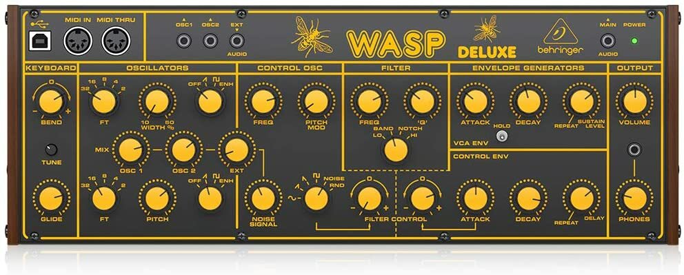 BEHRINGER Eurorack-compliant hybrid synthesizer WASP DELUXE