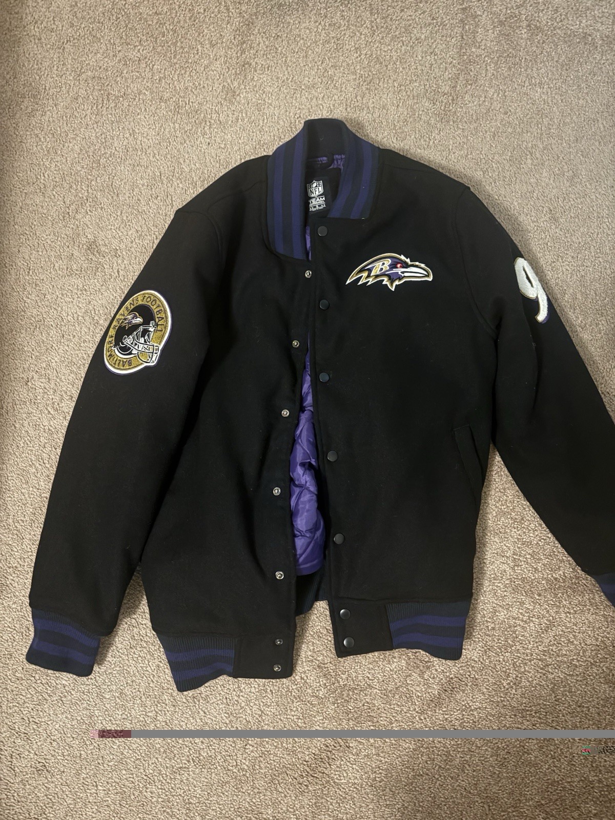 Baltimore Ravens Bomber Jacket Vintage Men’s Size Small