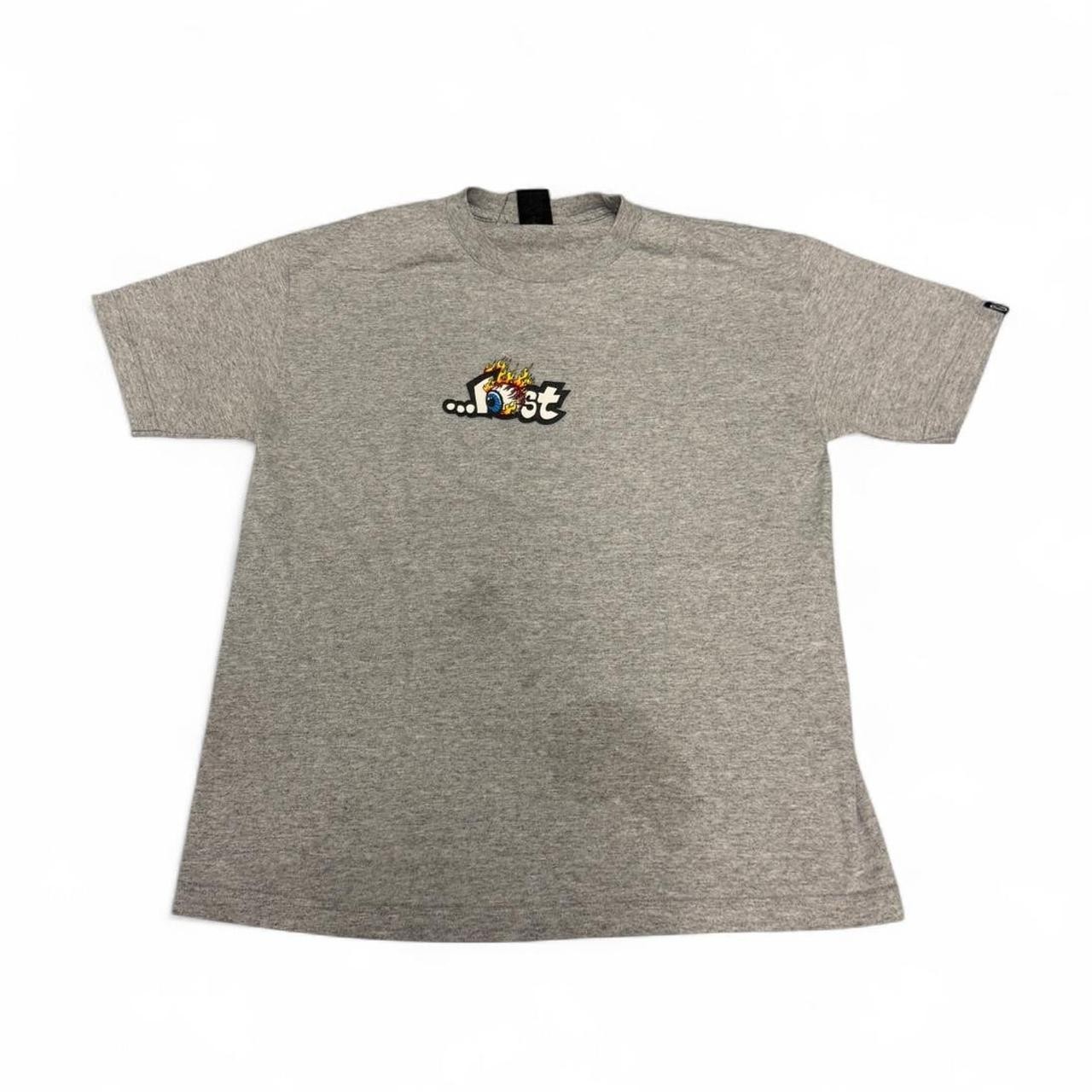 90s Vintage Lost Industries Grey Skateboarding Eye Graphic Tee, Mens Size Large 90s Vintage Lost Industries Grey Skateboarding Eye Graphic Tee, Mens Size Large