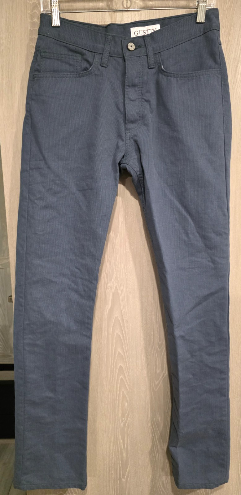GUSTIN #198 American Bedford 5 Pocket Slate Blue Men\'s 32x33 Pants Jeans