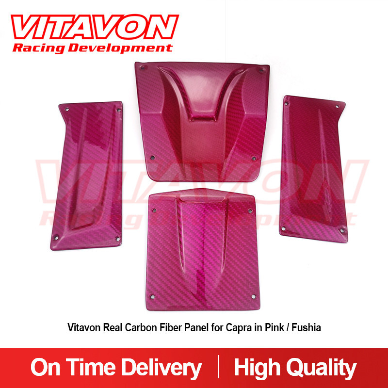 Vitavon Real Carbon Fiber Panel for Capra in Pink / Fushia