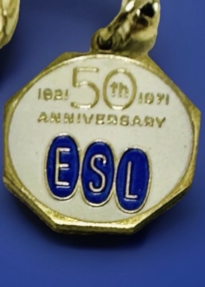 Vintage Rochester NY Banking Memorabilia ESL 50th Anniversary Keychain