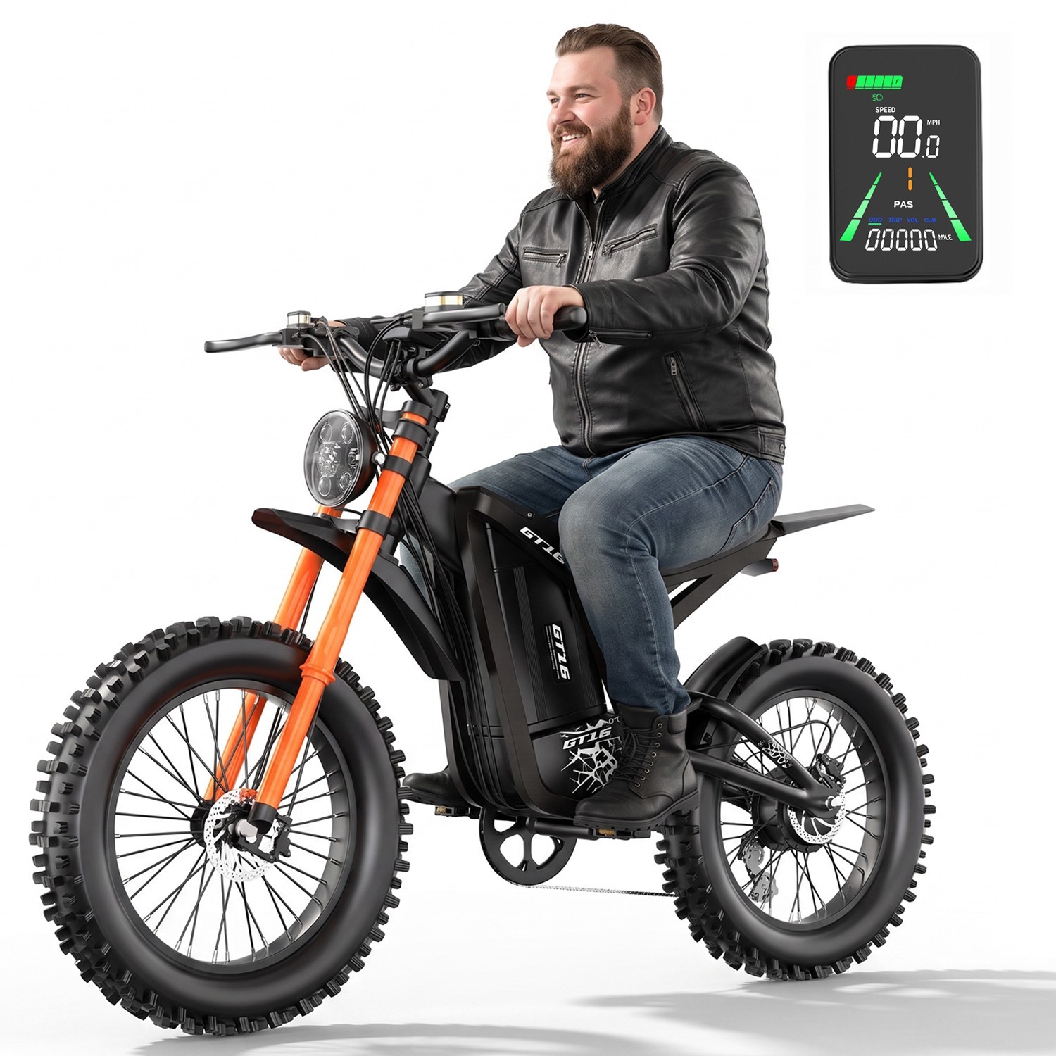 ASKGO Electric Dirt Bike 3500W Peak Electric Motorcycle 48V 21AH 37MPH