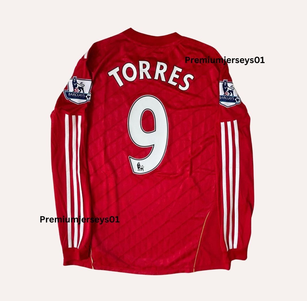 Liverpool 2011-12 Fernando Torres #9 Long Sleeve Home Premiere League Jersey