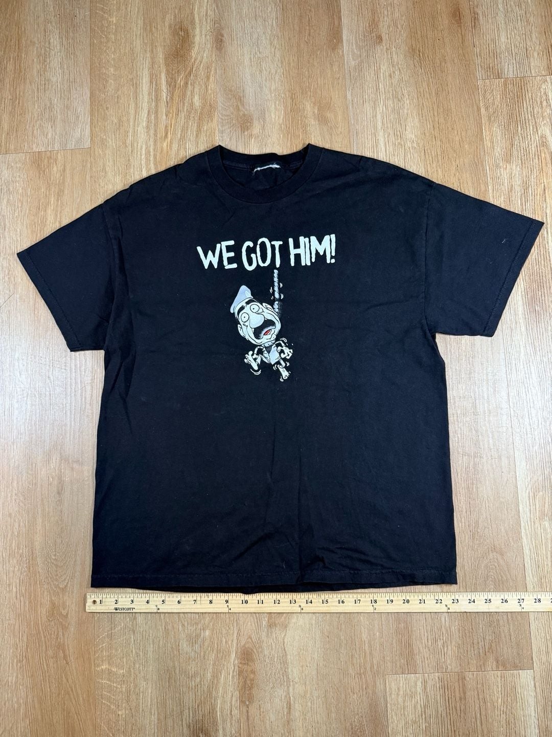 Vintage 00s We Got Him Graphic T-Shirt Black