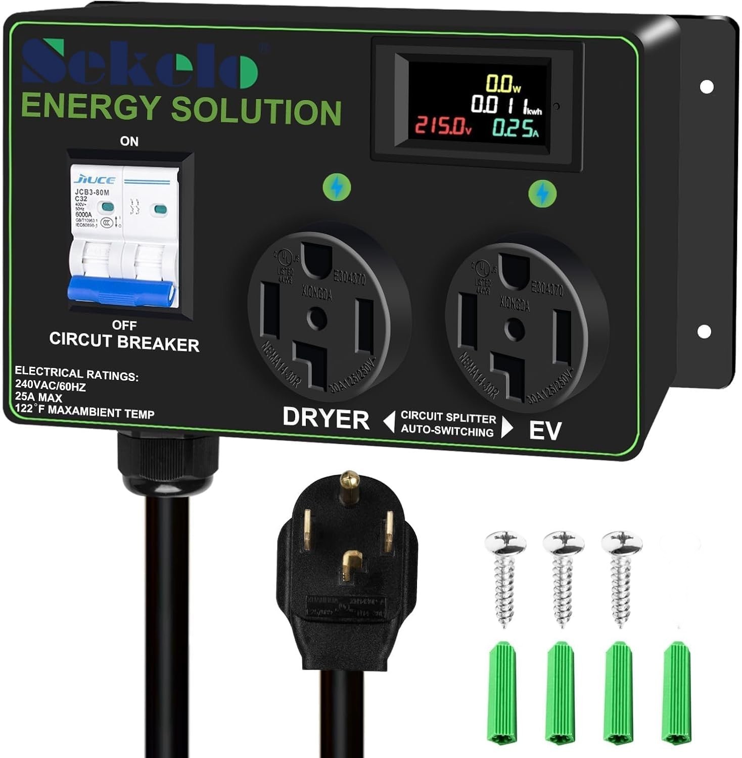 Smart EV Charging Integration Sekelo Automatic Power Switch Dryer & EV NEMA 14.. Smart EV Charging Integration Sekelo Automatic Power Switch Dryer & EV NEMA 14..