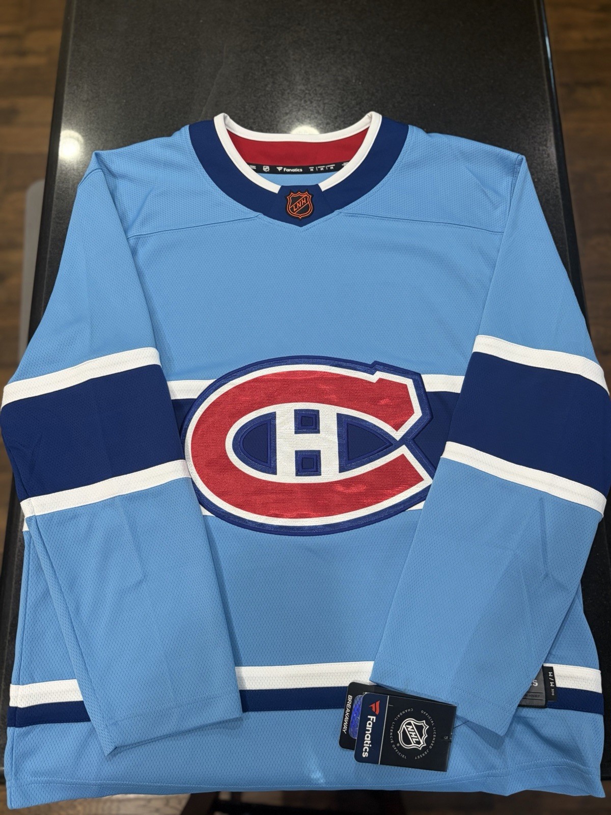 Fanatics Montreal Canadiens Reverse Retro NHL Hockey Jersey Men’s Size M BLANK
