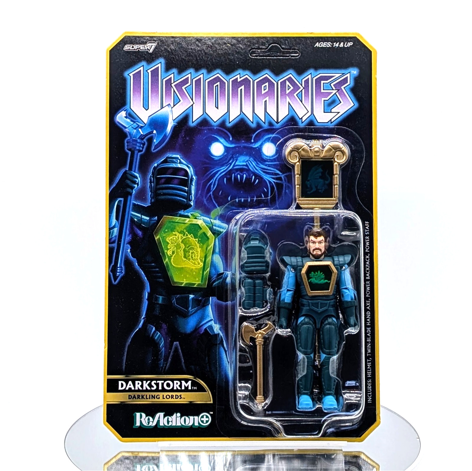 Super7 ReAction+ Visionaries Darkling Lord DARKSTORM 3.75\