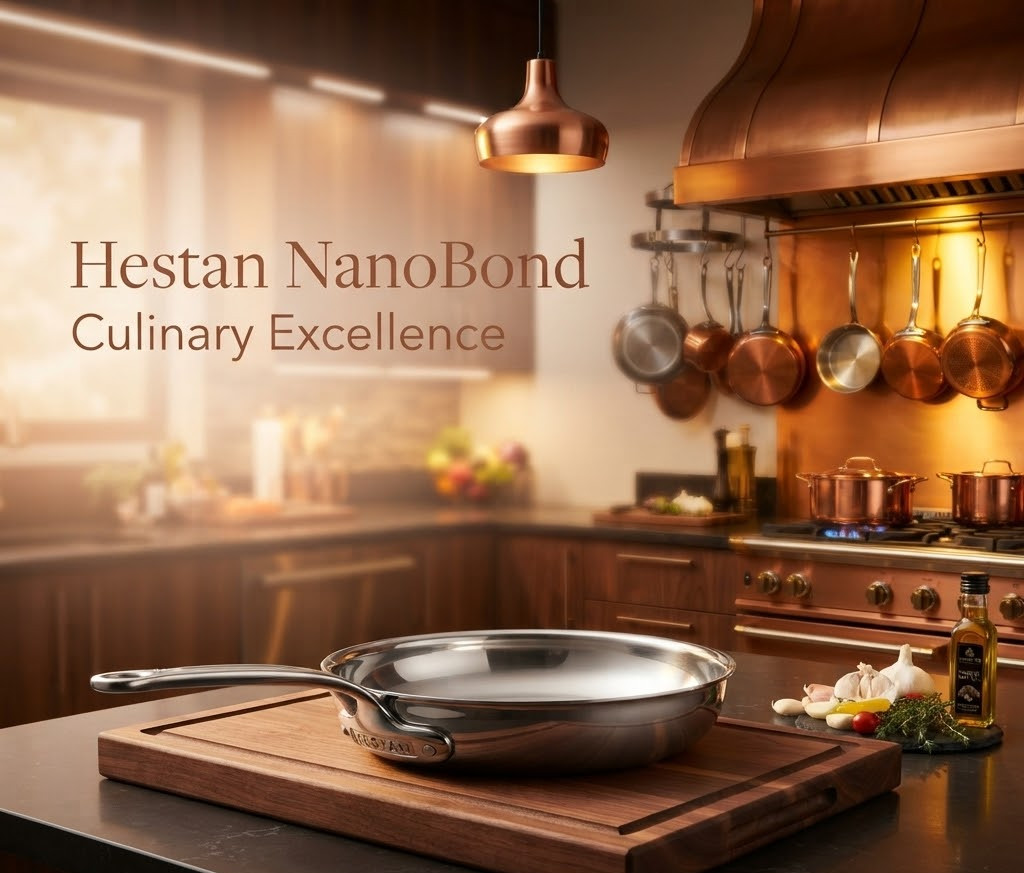 Hestan NanoBond Titanium Stainless Steel Skillet Fry Pan Premium Cookware Hestan NanoBond Titanium Stainless Steel Skillet Fry Pan Premium Cookware
