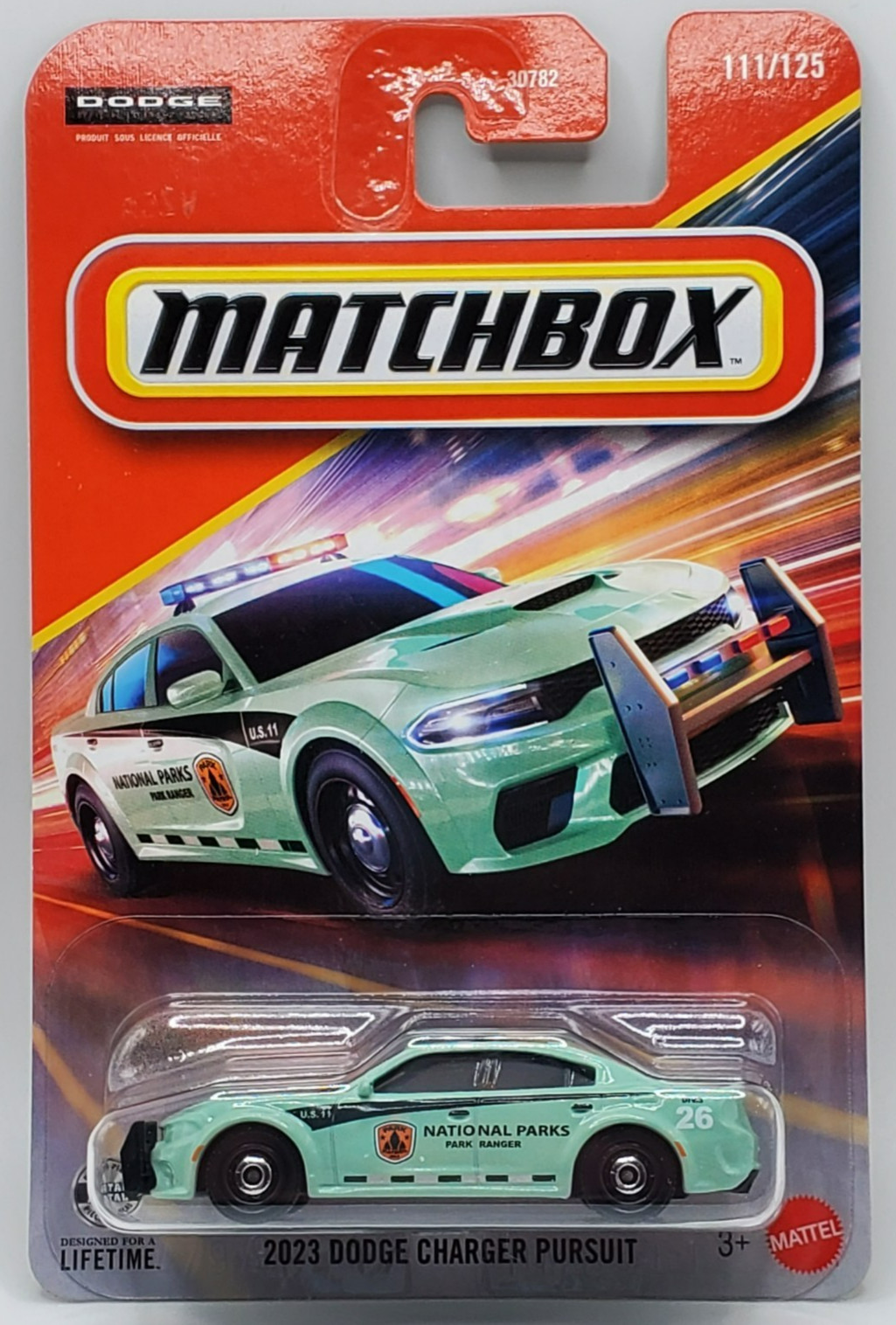 2026 Matchbox 2023 Dodge Charger Pursuit National Parks Park Ranger #111