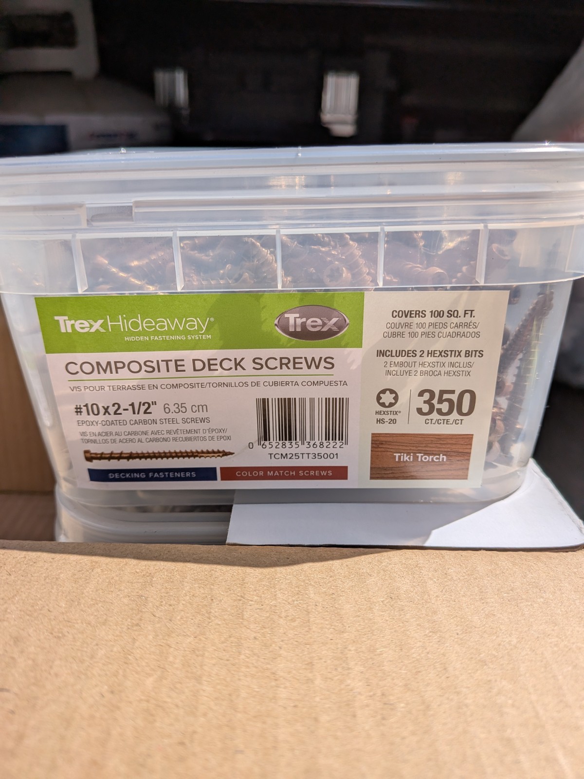 Trex 200 sq. ft. Universal Hidden Deck Fasteners Combo Bucket UNIVCOMBOCLIP200