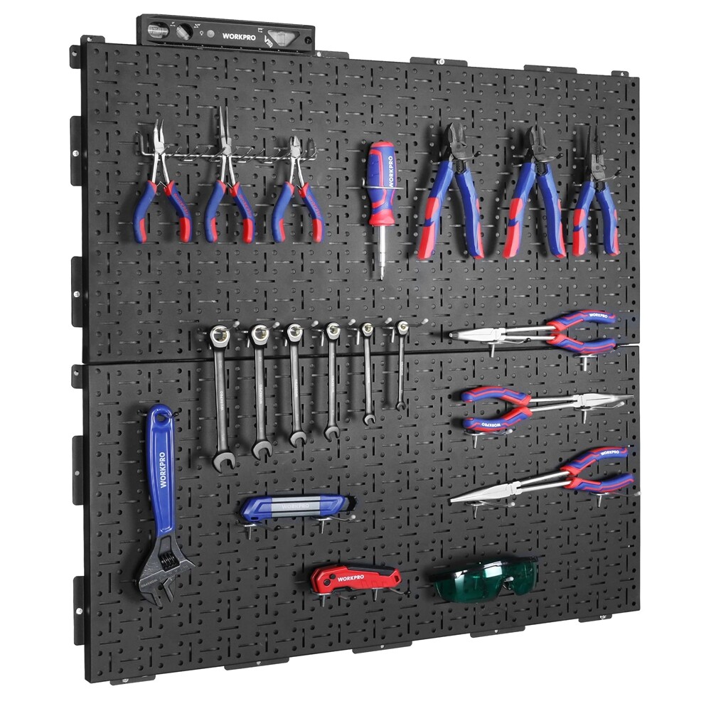 WORKPRO 2PACK Metal Pegboard Wall Organizer 16\