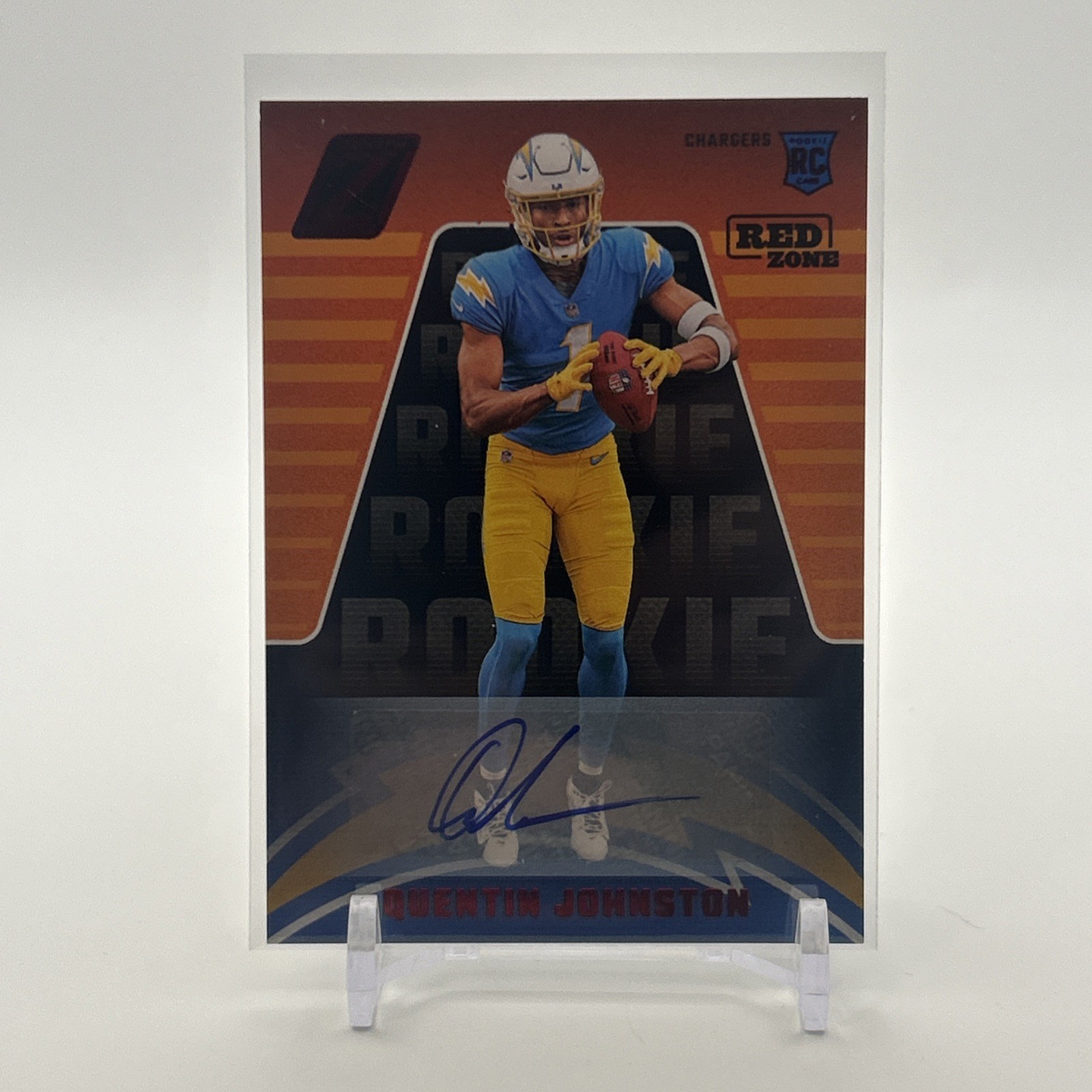 2023 Panini Zenith - Rookies Quentin Johnston #175 Red Zone Autographs (AU, RC) 2023 Panini Zenith - Rookies Quentin Johnston #175 Red Zone Autographs (AU, RC)