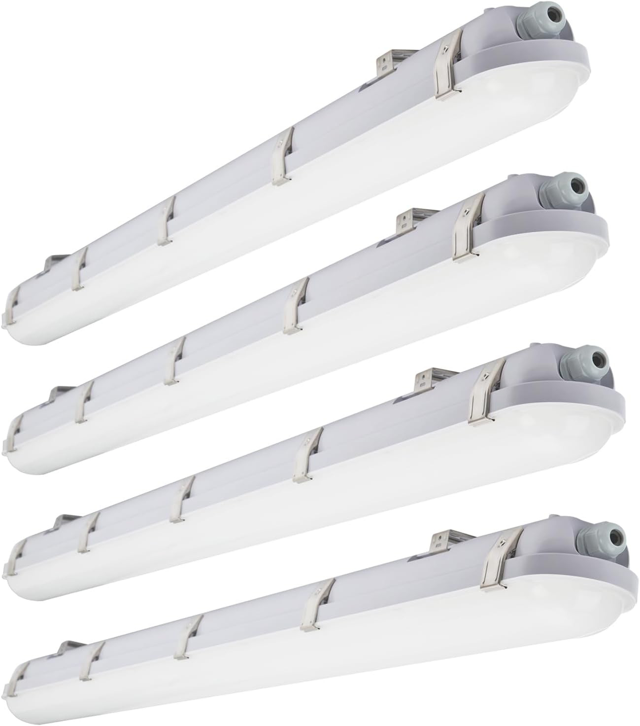 4FT LED Vapor Tight Light, 40W 4800Lm(100W Eq.) Vapor Proof Light Fixture, 5000K