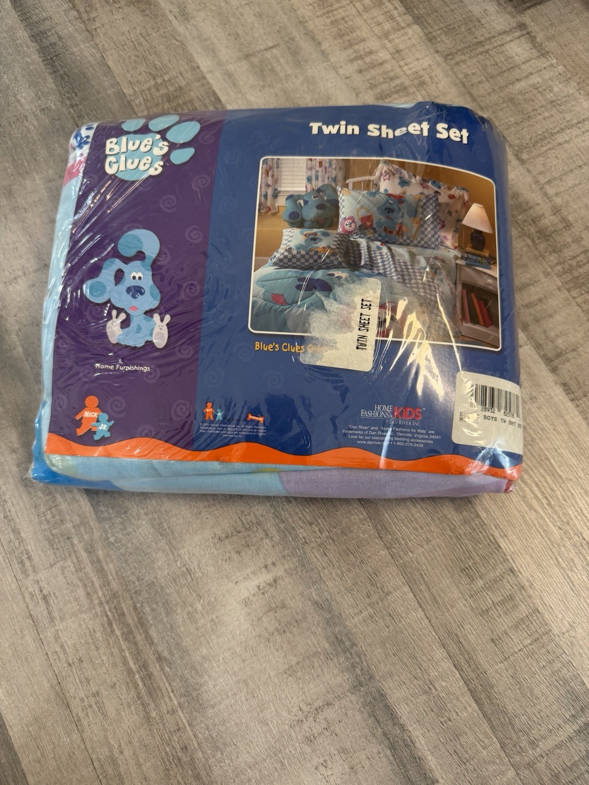 Vintage 2000 Blue’s Clues Twin Sheet Set 3 Pc Sealed Dan River Made USA