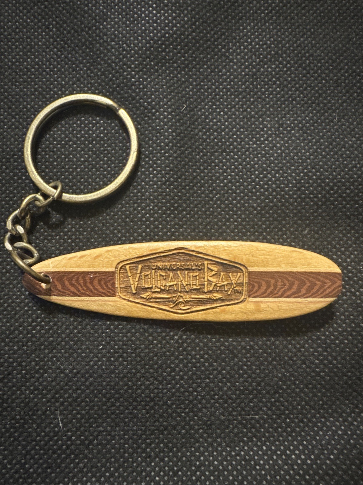 Universal’s Volcano Bay Surfboard Keychain Key Ring Orlando Florida Souvenir