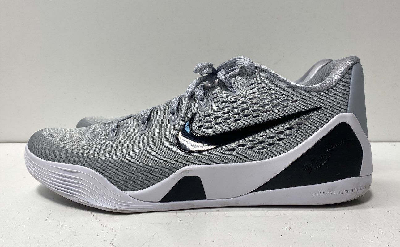Nike Kobe 9 EM Dust Wolf Grey Low Top Basketball Shoes Size 11