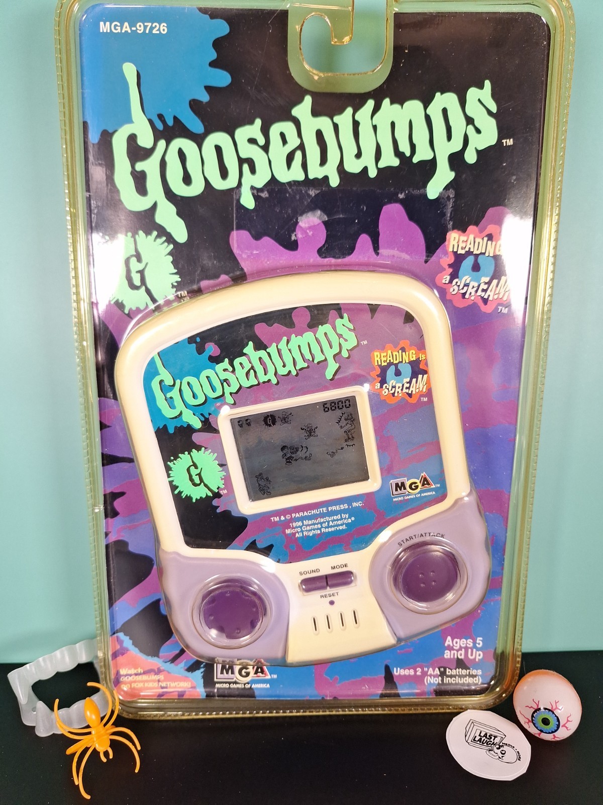 NEW Vintage Goosebumps Handheld Game 1996 Reading Is A Scream MGA Micro Games NEW Vintage Goosebumps Handheld Game 1996 Reading Is A Scream MGA Micro Games