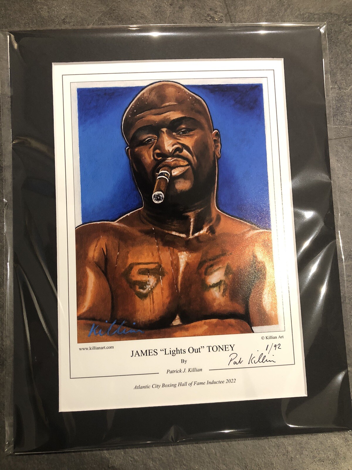 James Toney Limited Edition Art Print By Killian Art