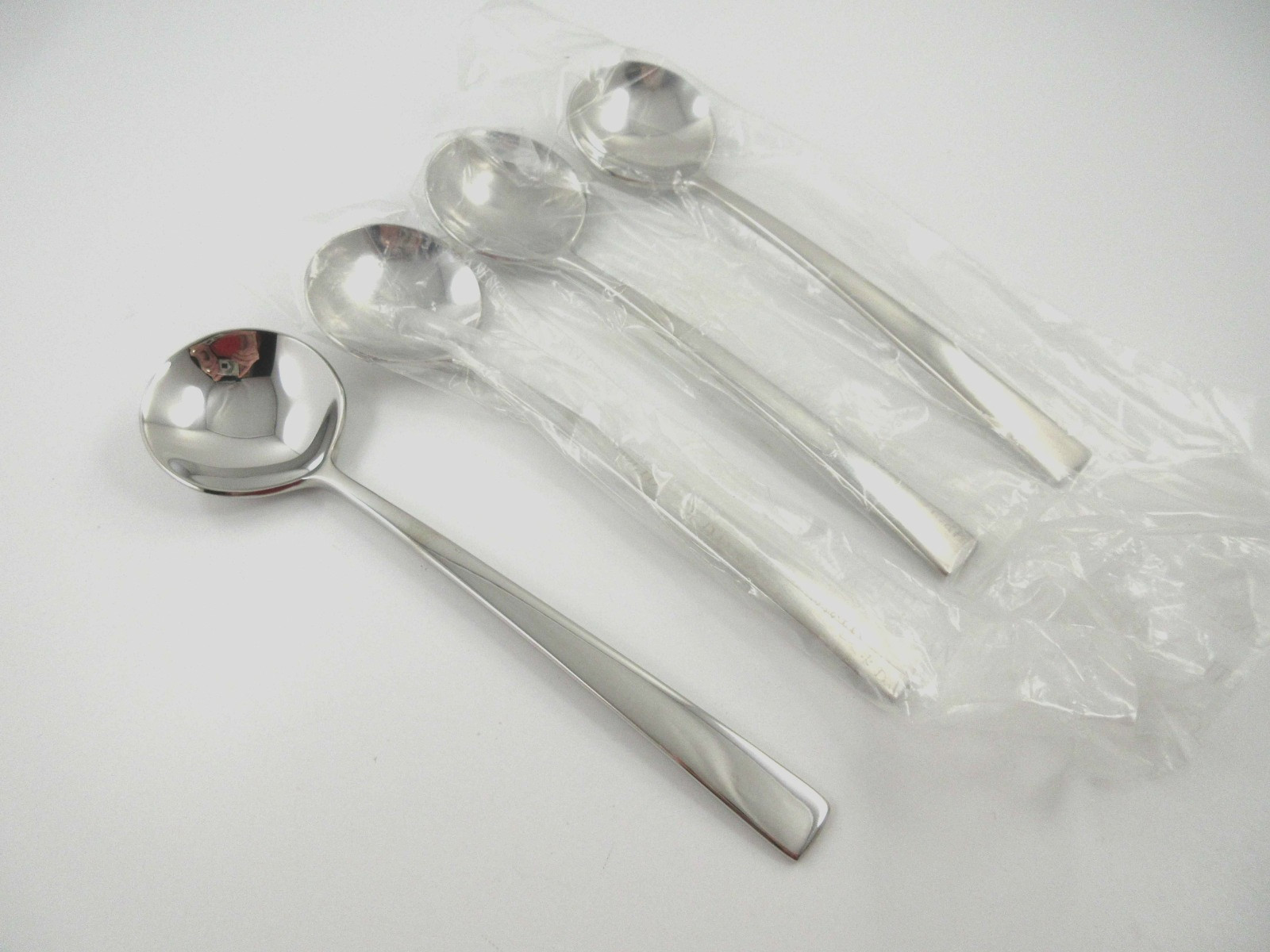Dansk RONDURE 4 Teaspoons Glossy 18/10 Stainless Steel Flatware China