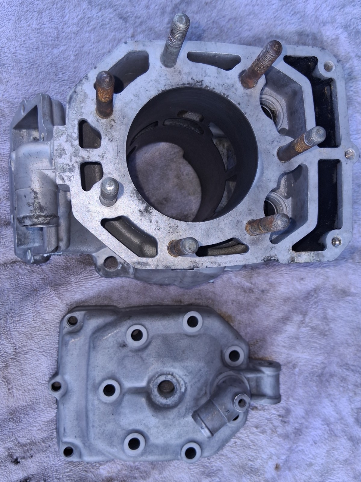 Kawasaki kx250 1986-1987 liquid cooled cylinder and head