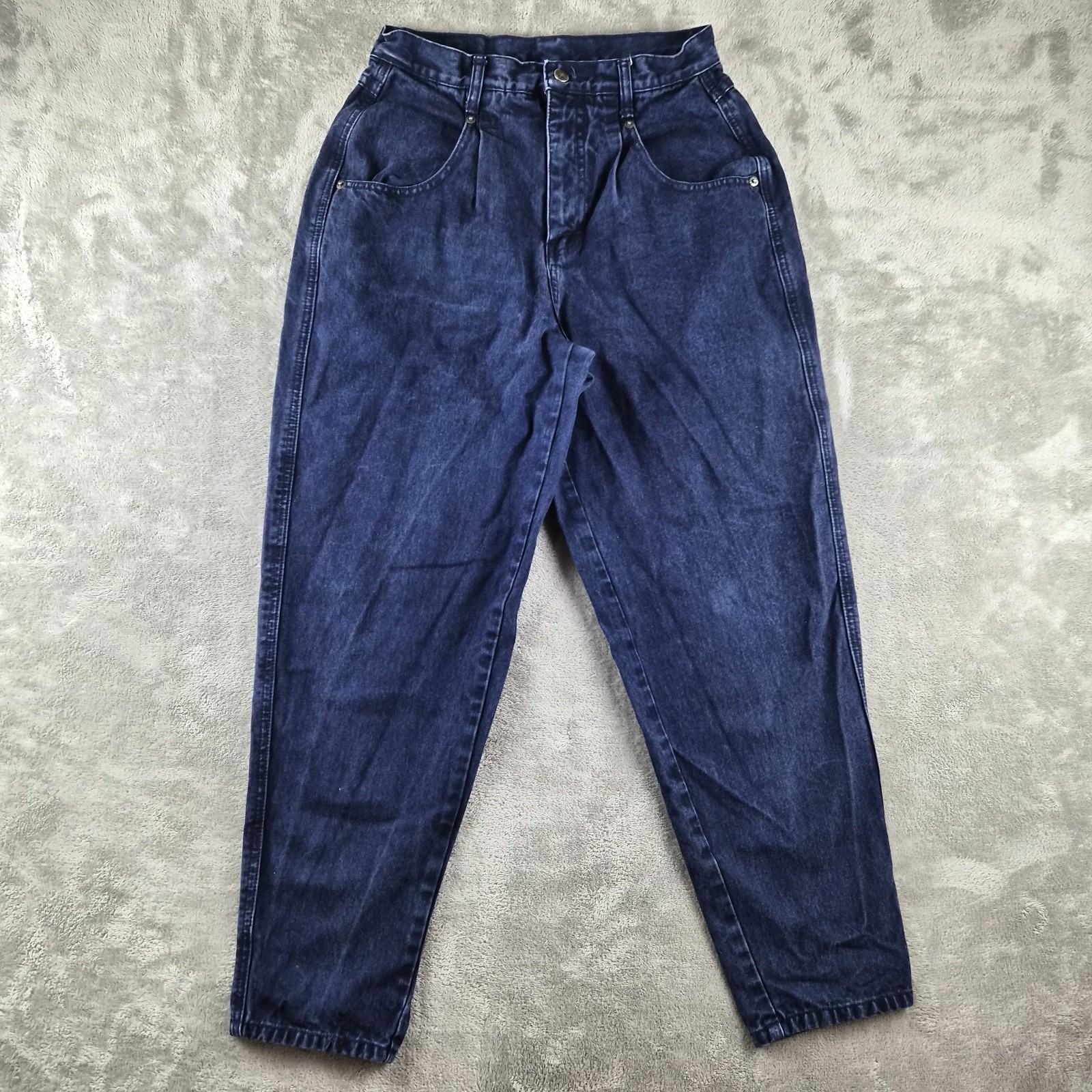 Vintage Brittania Jeans Womens 12 (fits 28x27) Blue Denim 100% Cotton Hong Kong