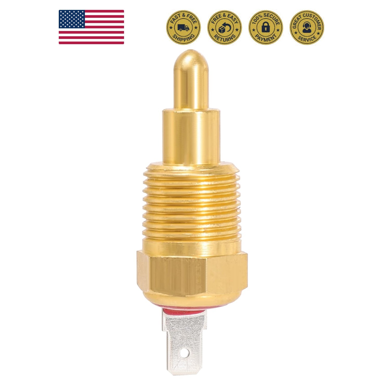 Fan Temperature Switch 210°F On 195°F Off, 3/8 Fan Temperature Switch 210°F On 195°F Off, 3/8