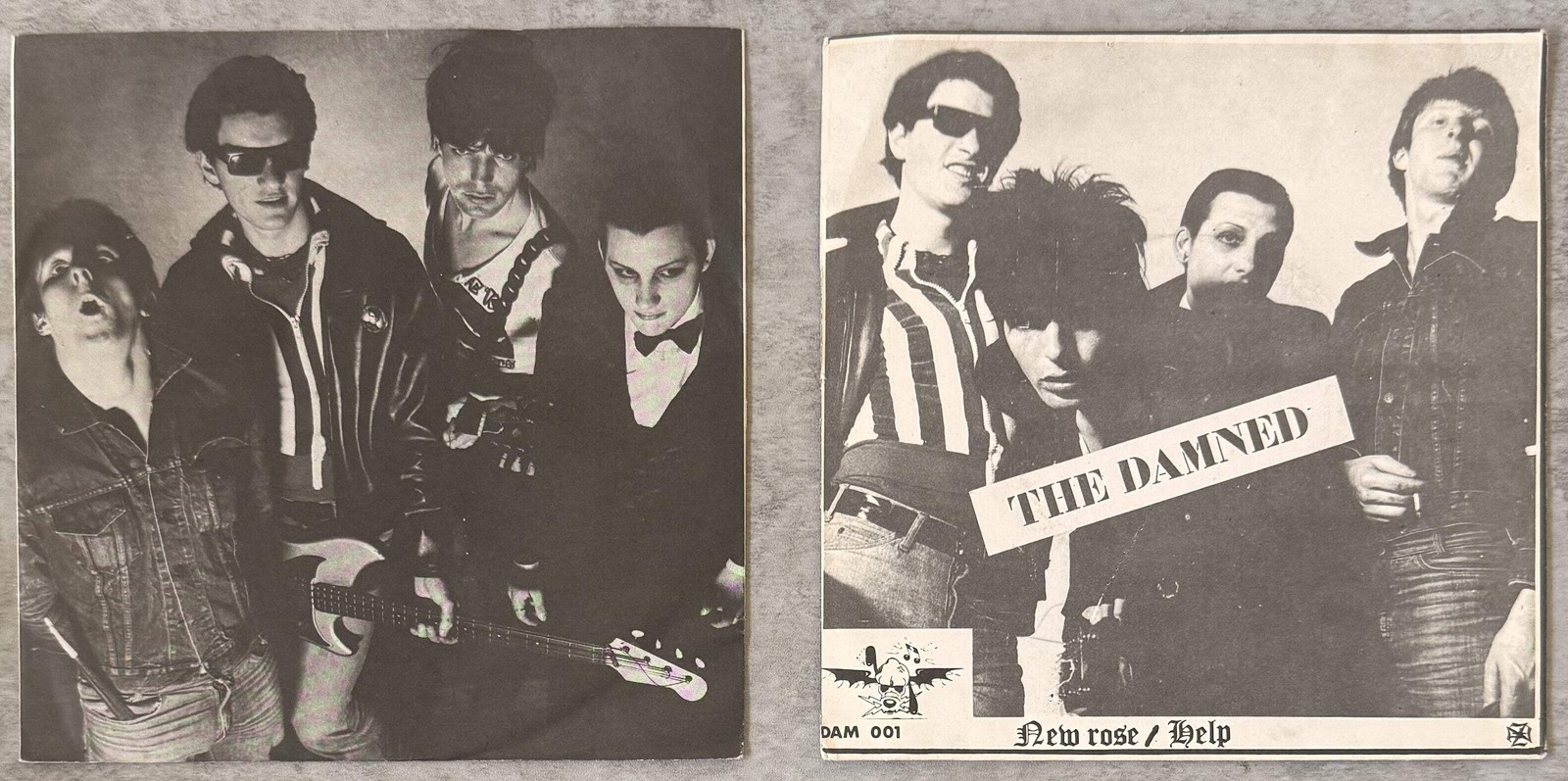 RARE - The Damned 3 Pack (Live at 100 Club + 2x New Rose/Help) - Strong VG+ play