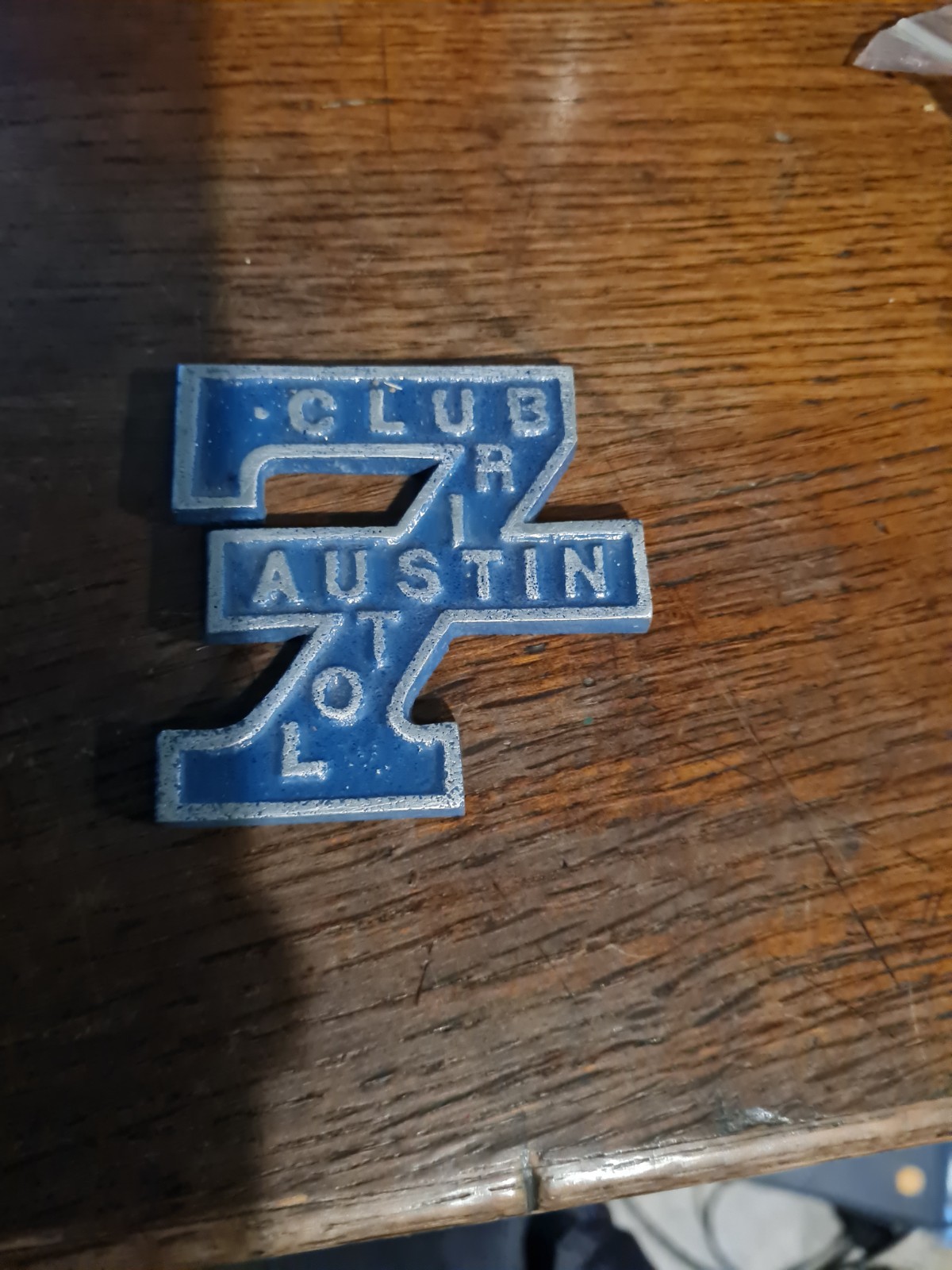Vintage Austin 7 Club Bristol Car Badge Vintage Austin 7 Club Bristol Car Badge