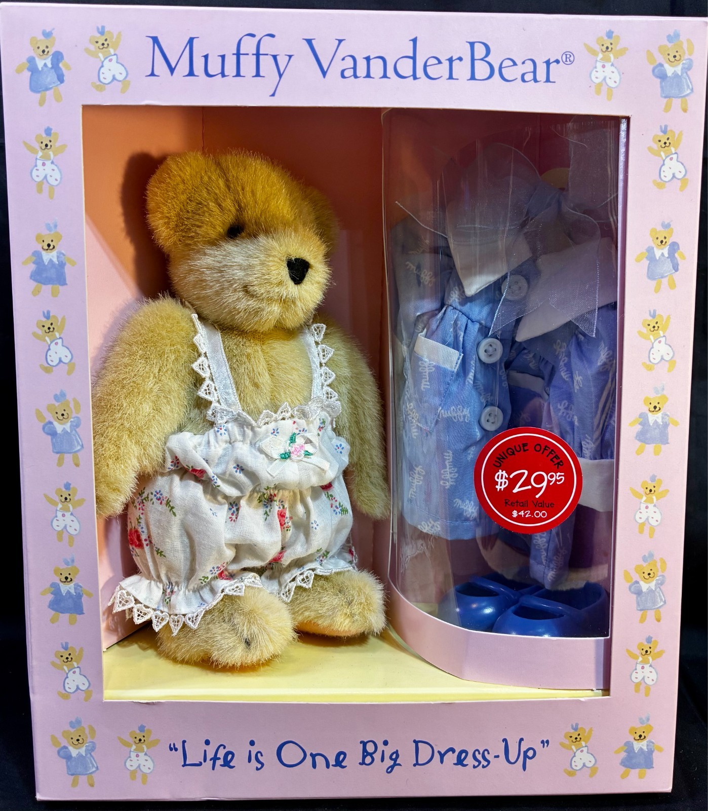 Muffy Vanderbear + Accessories LIFE IS ONE BIG DRESS UP Bear Set 1998 NEW BOXED Muffy Vanderbear + Accessories LIFE IS ONE BIG DRESS UP Bear Set 1998 NEW BOXED