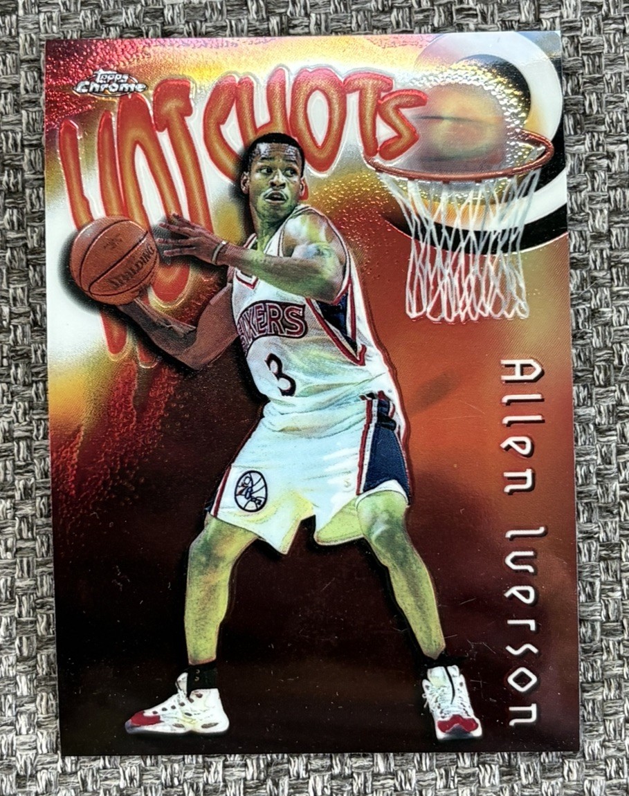 1997-98 Topps Chrome - Season\'s Best Hot Shots Allen Iverson #26 1997-98 Topps Chrome - Season\'s Best Hot Shots Allen Iverson #26