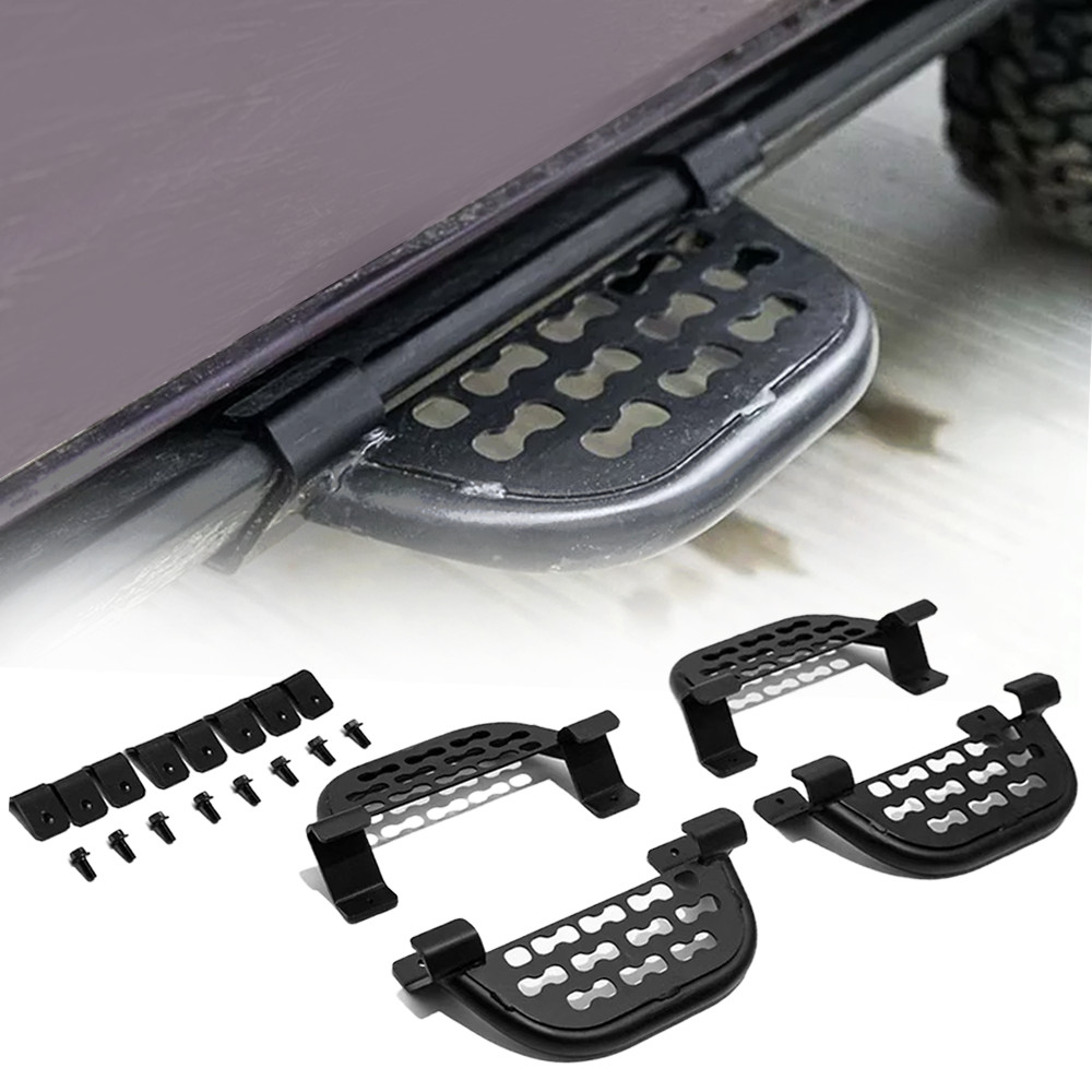 4X EZ-Steps Fits For 2021-2025 Ford Bronco 4-Door Side Steps Nerf bar Black