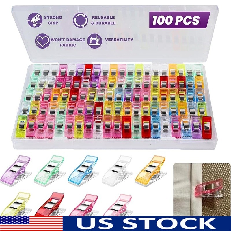 100pcs Sewing Clips Multipurpose Quilting Fabric Craft Accessories Tools New