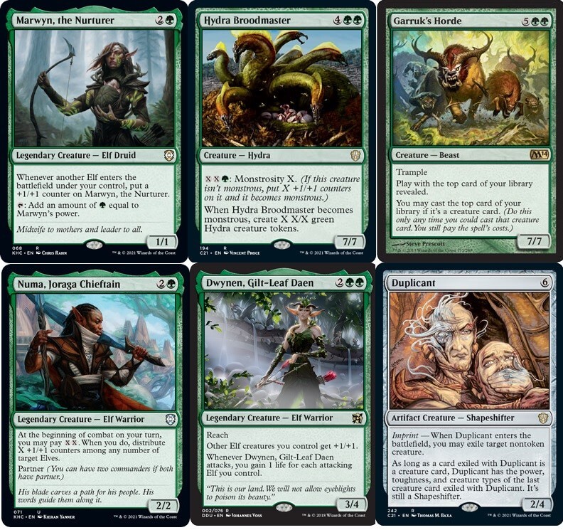 MTG Commander EDH Deck Marwyn, the Nurturer 100 Cards Elf Tribal Custom Deck  NM