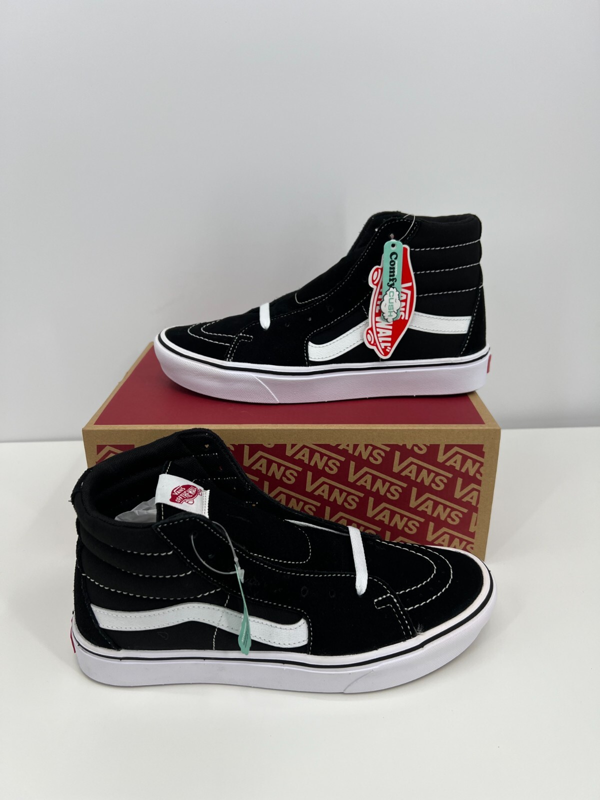 Vans ComfyCush Sk8-Hi Skate Shoes Classic Black Men's / Women's NEW - Pick Size Vans ComfyCush Sk8-Hi Skate Shoes Classic Black Men's / Women's NEW - Pick Size