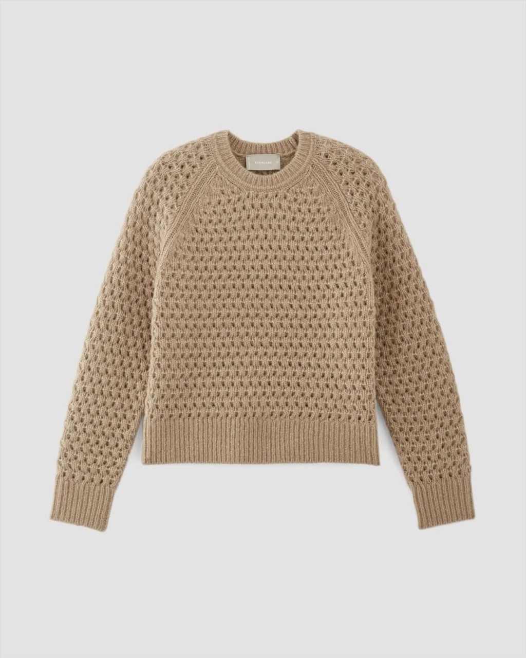Everlane The Cloud Cozy Oversized Textured Crew Sweater Alpaca Merino Wool M