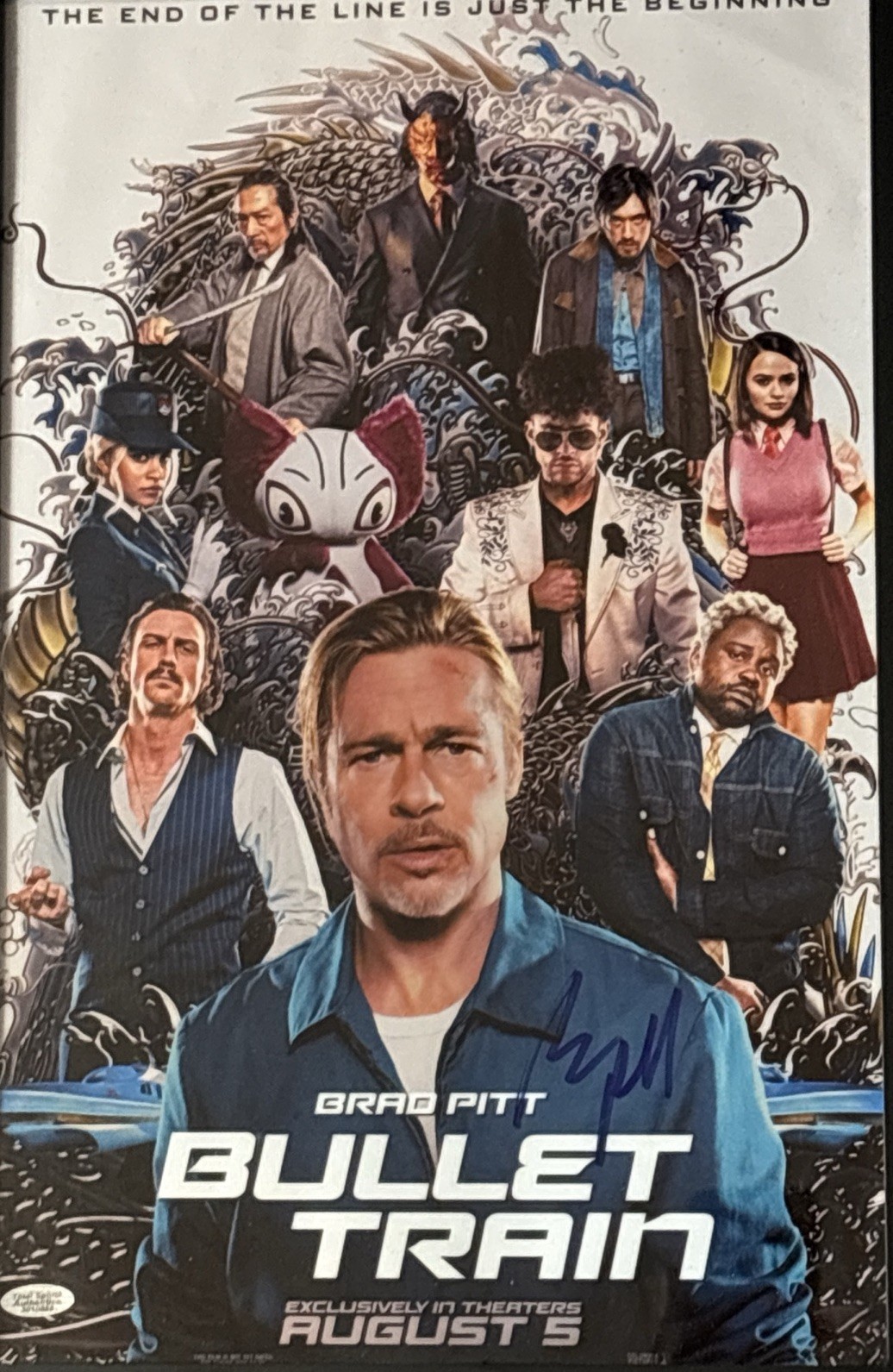 Brad Pitt Signed Autographed 11x17 Poster “The Bullet Train” COA By Total Sports Brad Pitt Signed Autographed 11x17 Poster “The Bullet Train” COA By Total Sports
