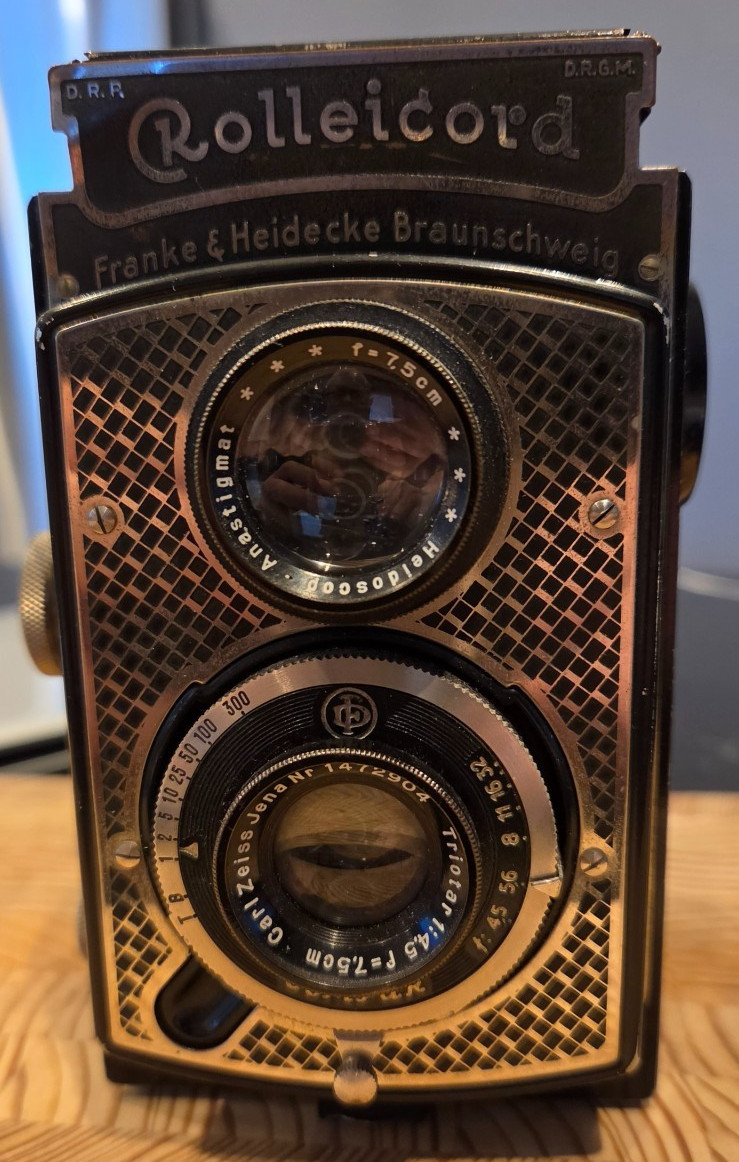 Rare 1933/34 Rolleicord I Art Deco TLR Camera | Zeiss Triotar | Removable Back