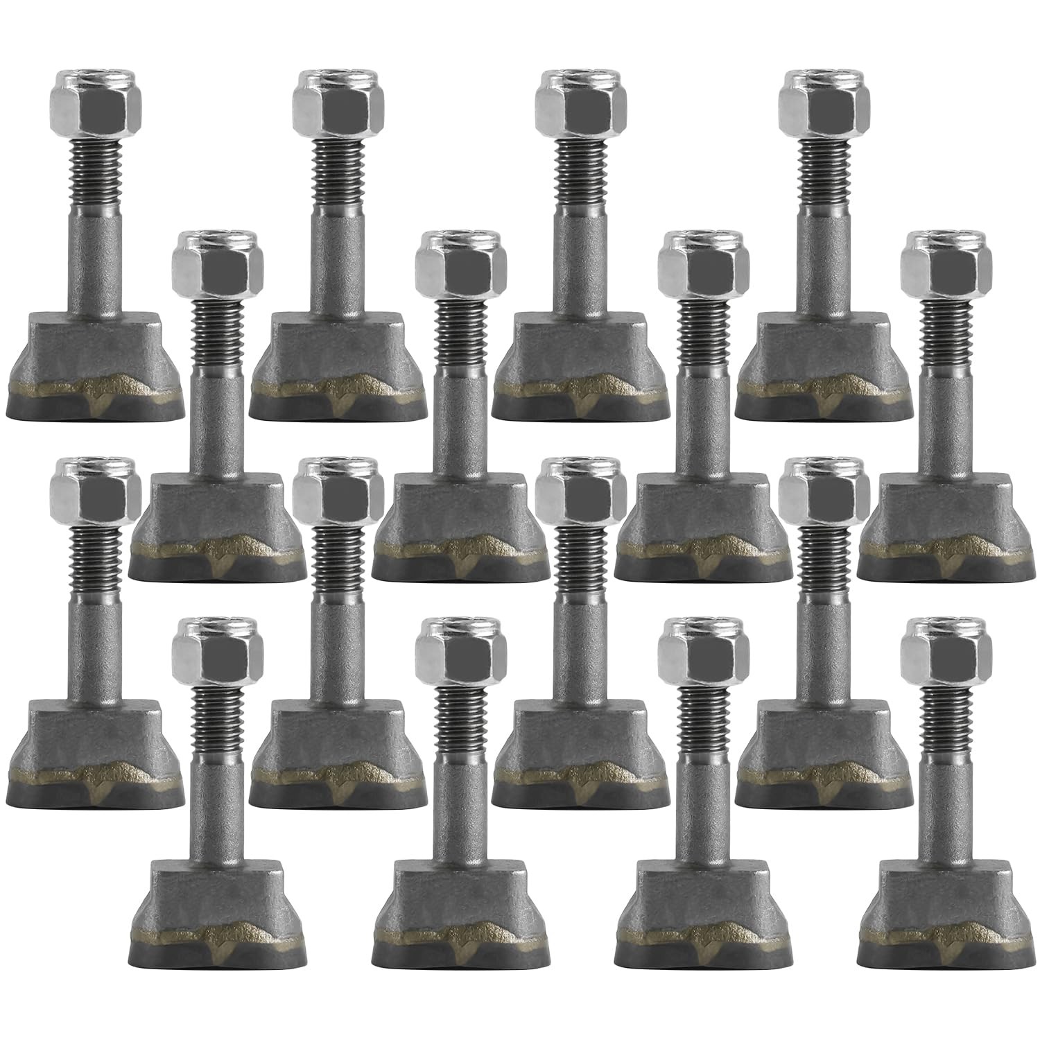 Aftermarket 16Pcs Stump Grinder Teeth Compatible with Vermeer 16Pack, Yellow