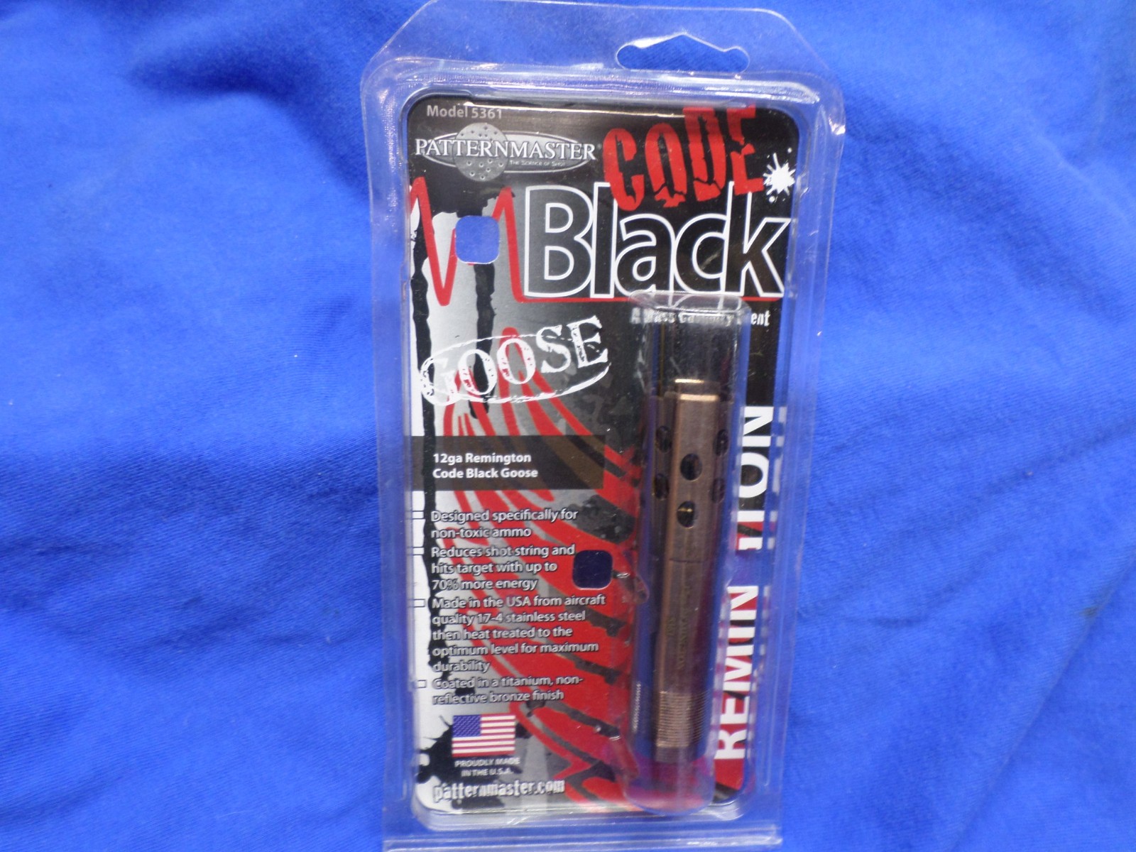 Patternmaster CODE BLACK Goose Choke for 12ga Remington #5361
