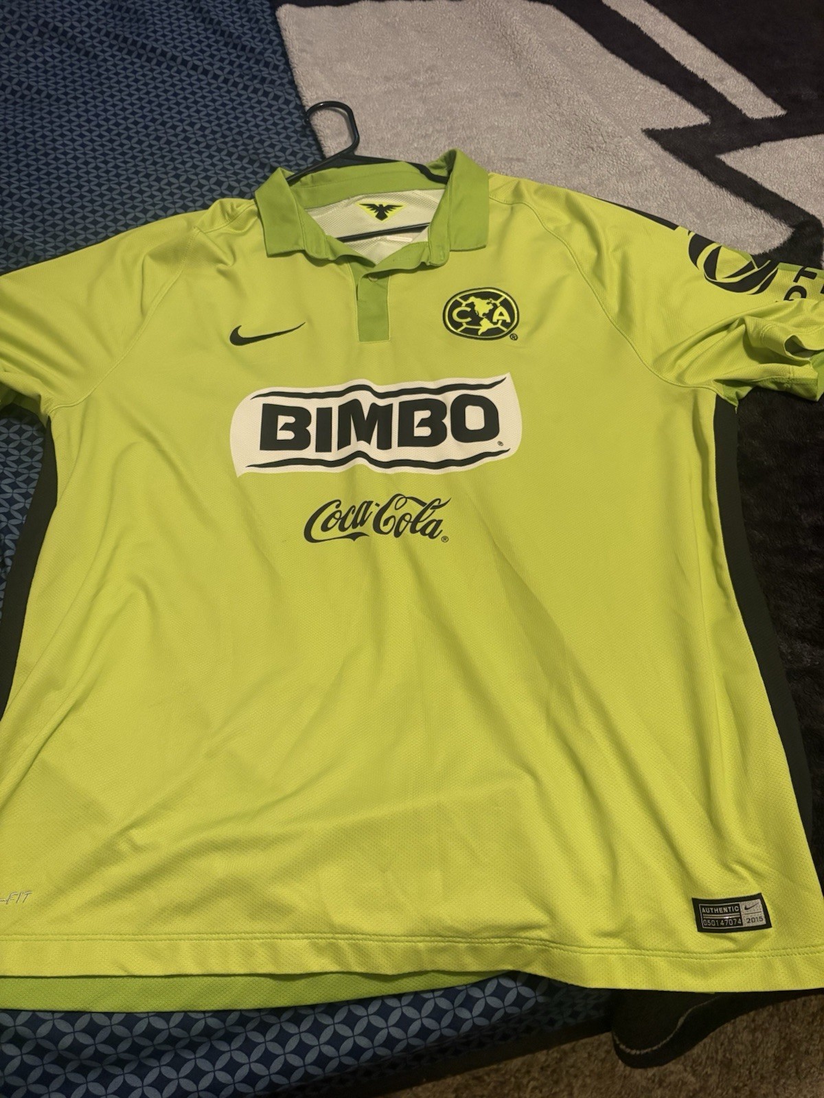 Nike Club América Soccer Jersey Shirt - Yellow & Black