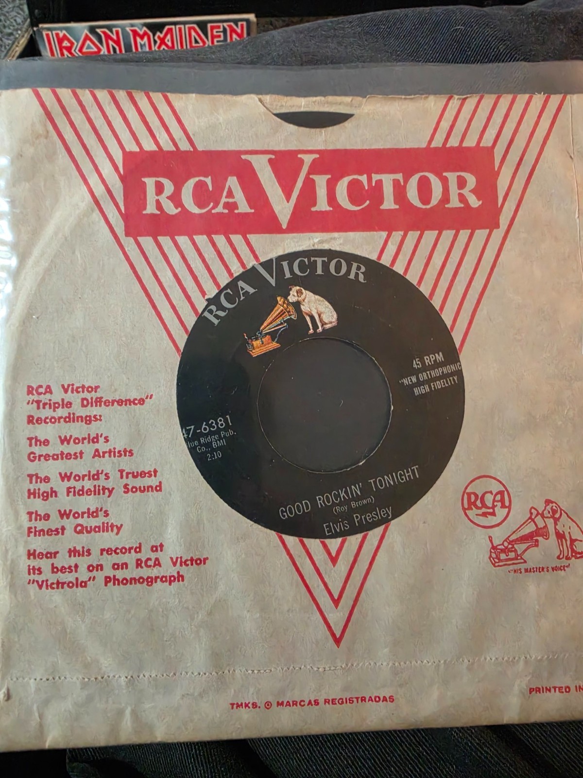 Elvis Presley Good Rockin' Tonight 45 Original 1955 RCA 47-6381 VG+