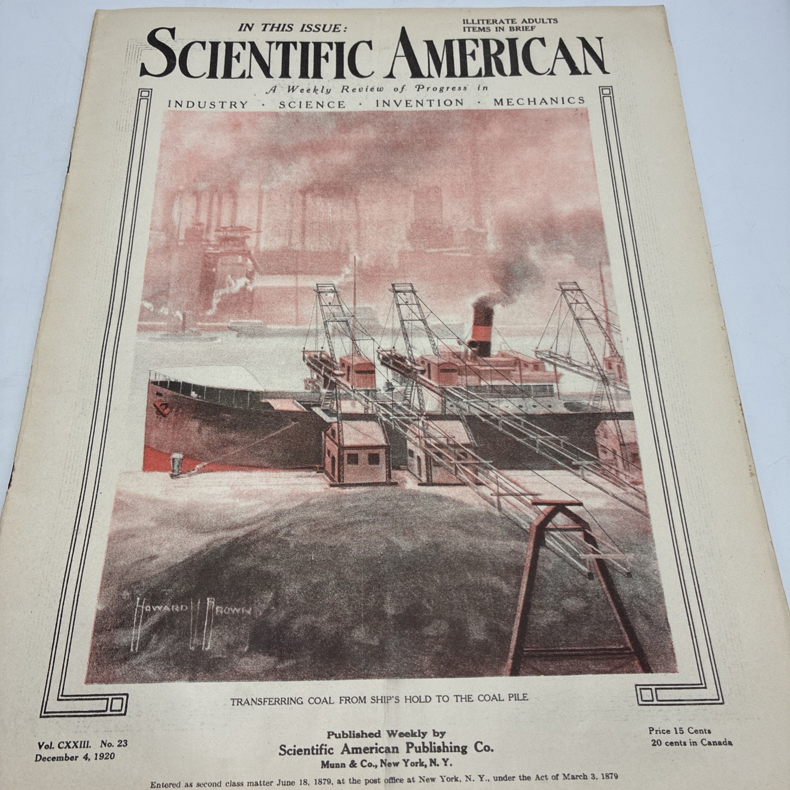Scientific American Magazine December 4, 1920 Complete And Great AD\'s