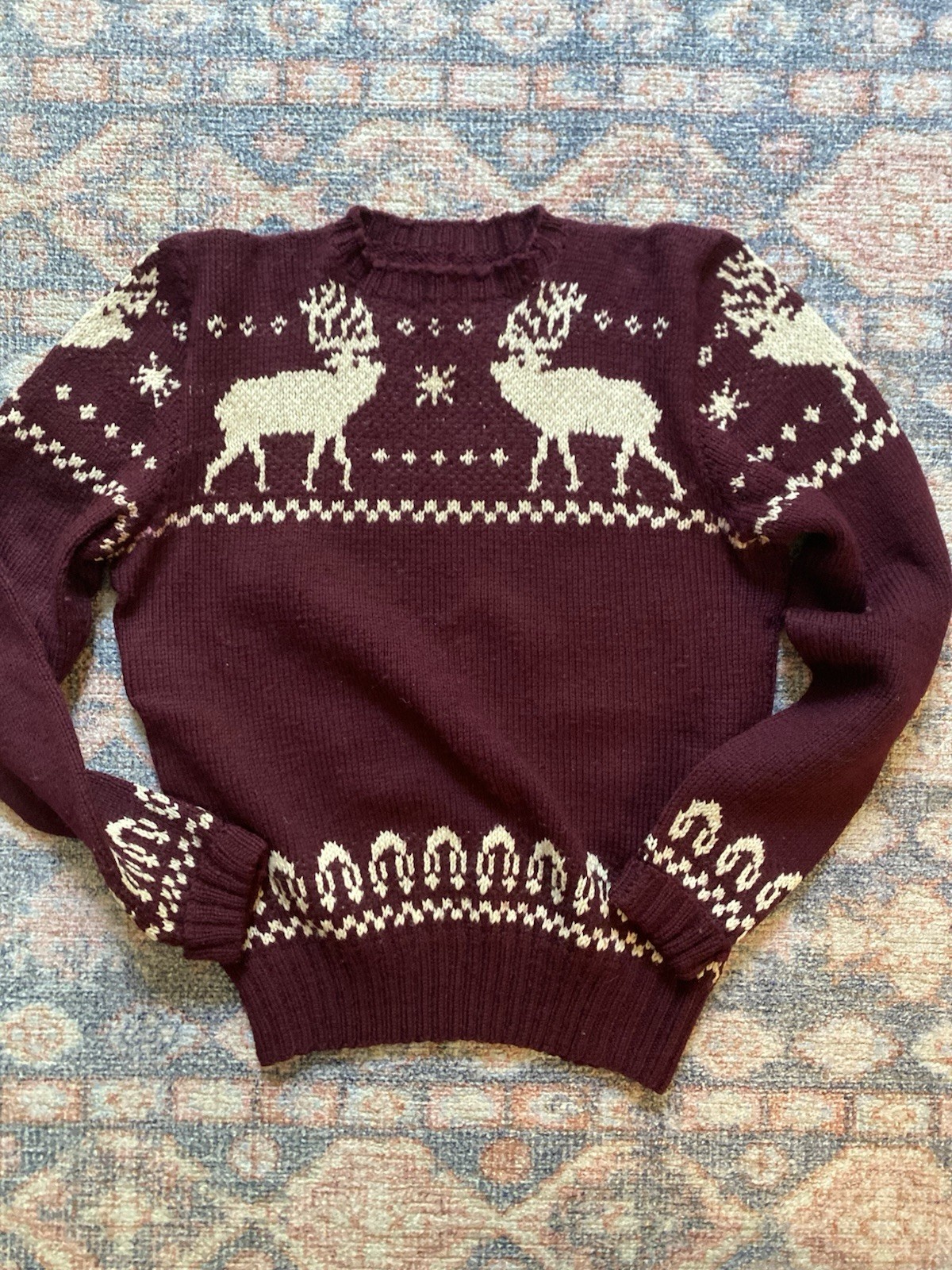 Vintage 1940s Jantzen Wool Knit Sweater, Oxblood—rare. Vintage 1940s Jantzen Wool Knit Sweater, Oxblood—rare.