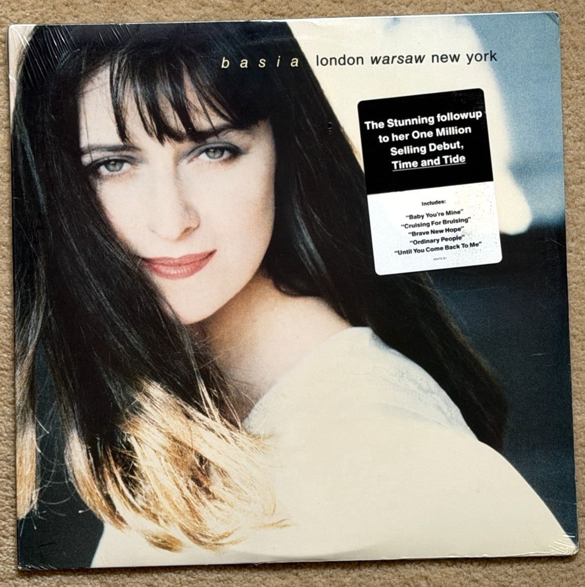 BASIA - London Warsaw New York (1989) Vinyl LP Record. FACTORY SEALED with hype BASIA - London Warsaw New York (1989) Vinyl LP Record. FACTORY SEALED with hype